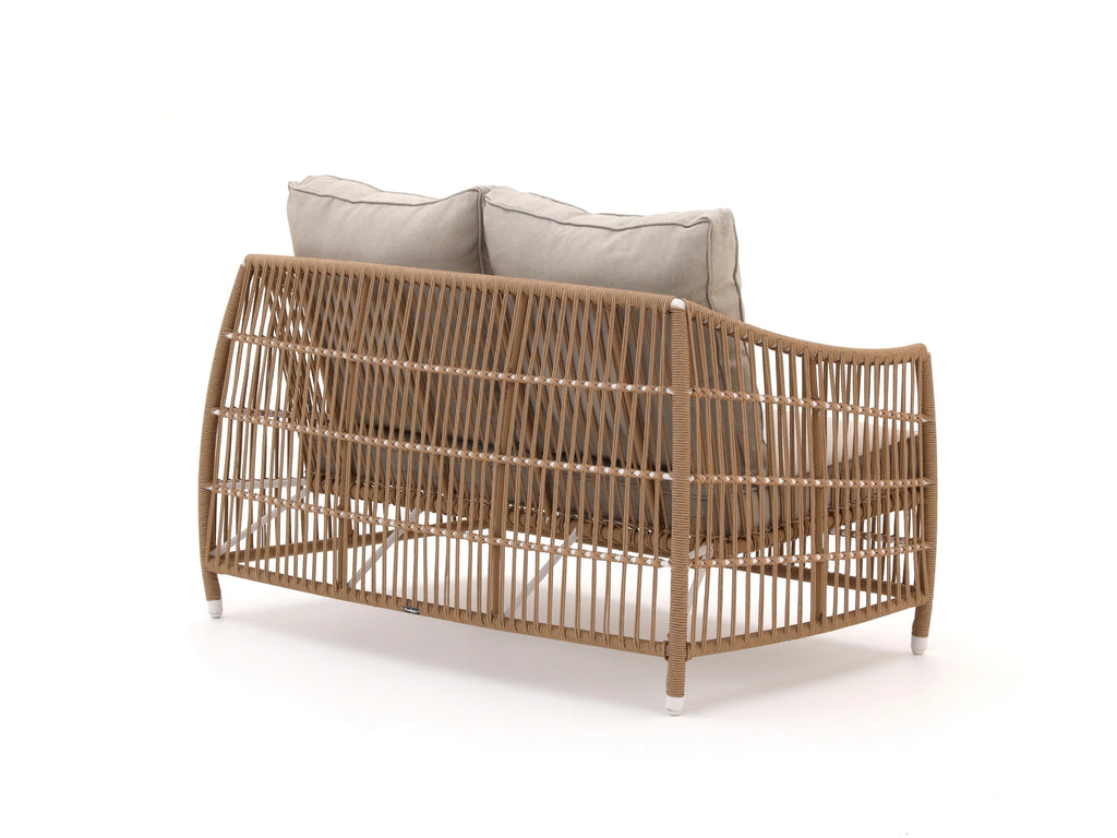 Rear view of Bali 2-seater – curved HDPP rope frame with structural support