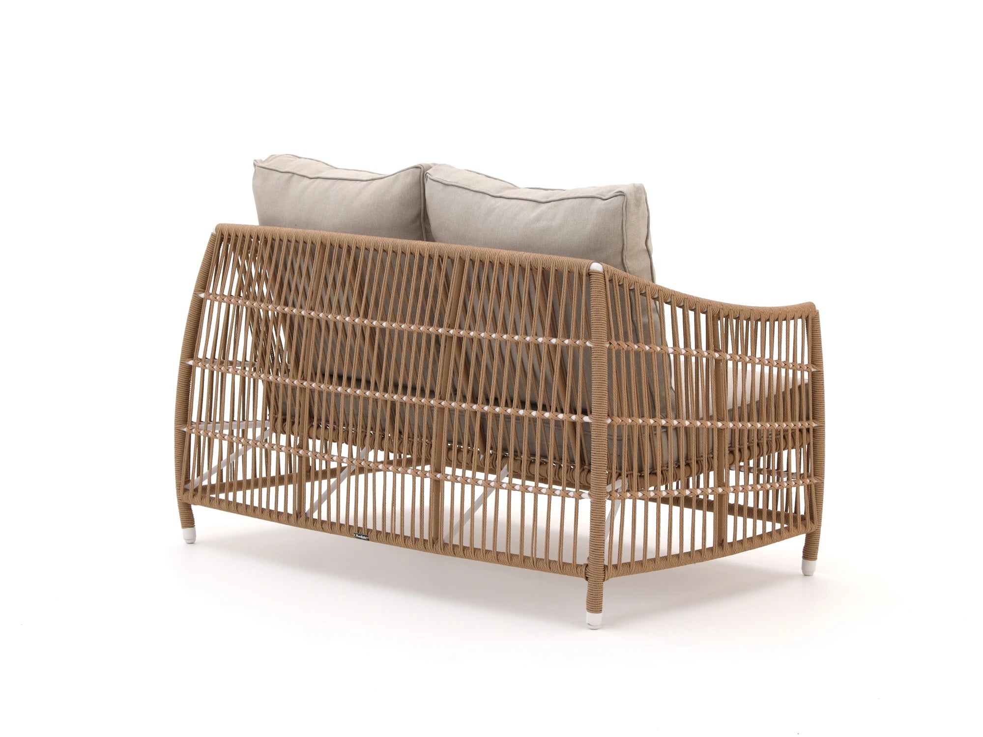Rear view of Bali 2-seater – curved HDPP rope frame with structural support