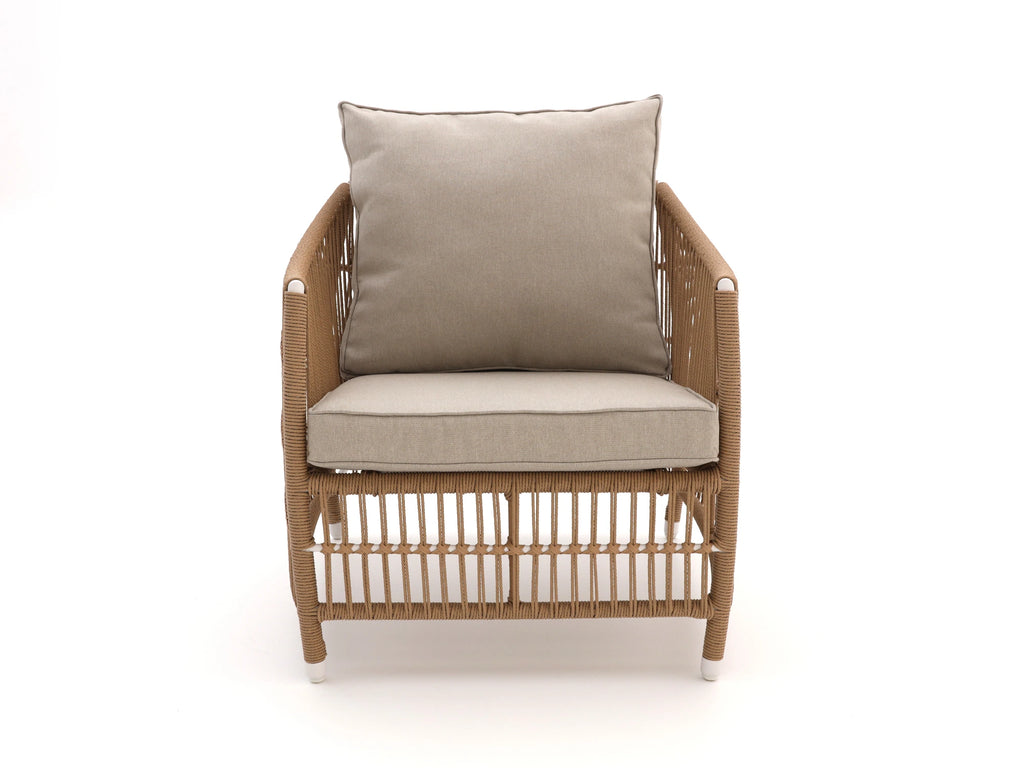 Bali single seater chair – HDPP rope, weatherproof design, comfortable seating