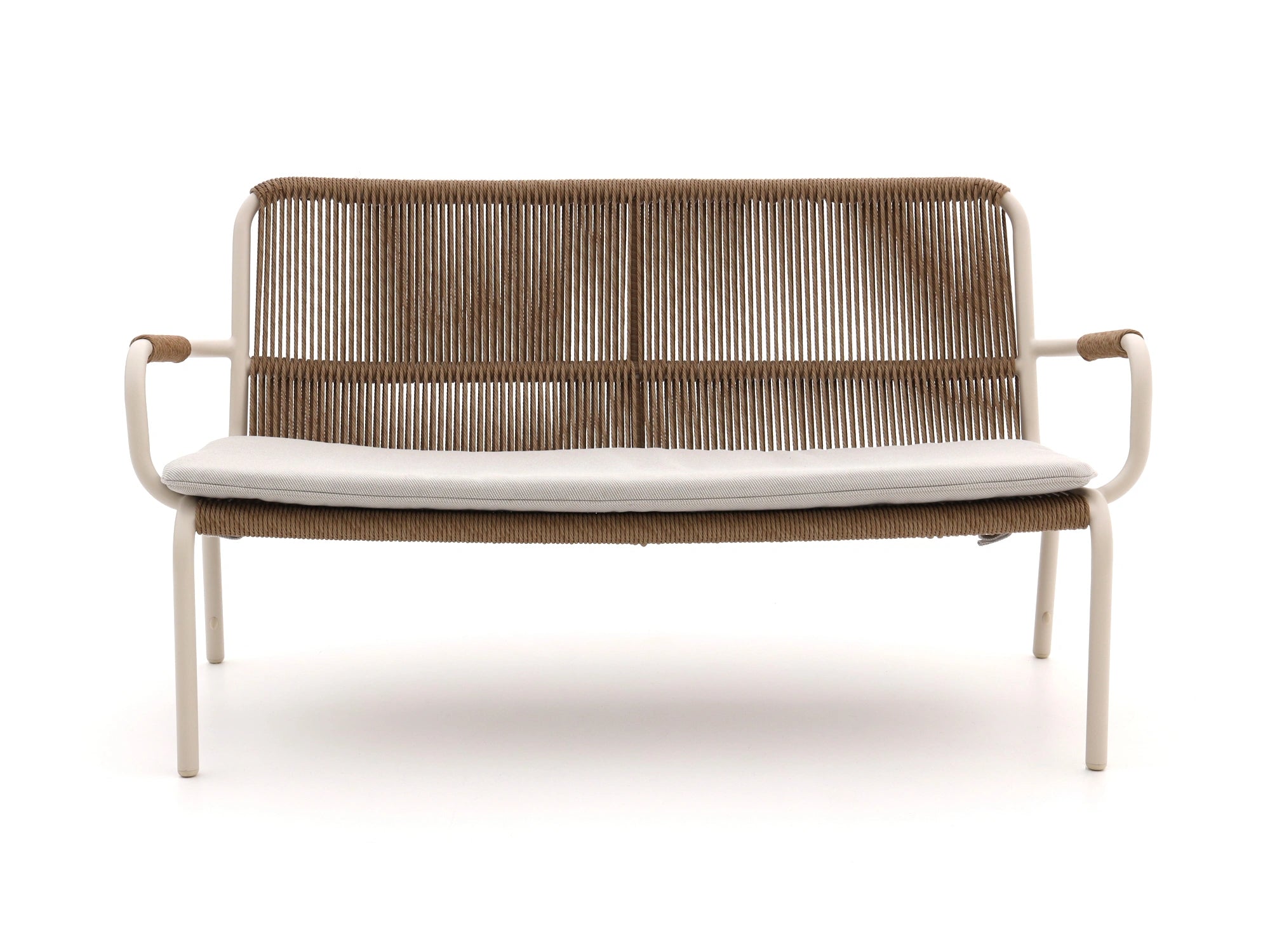 Chelsea 2-seater outdoor rope sofa – side view