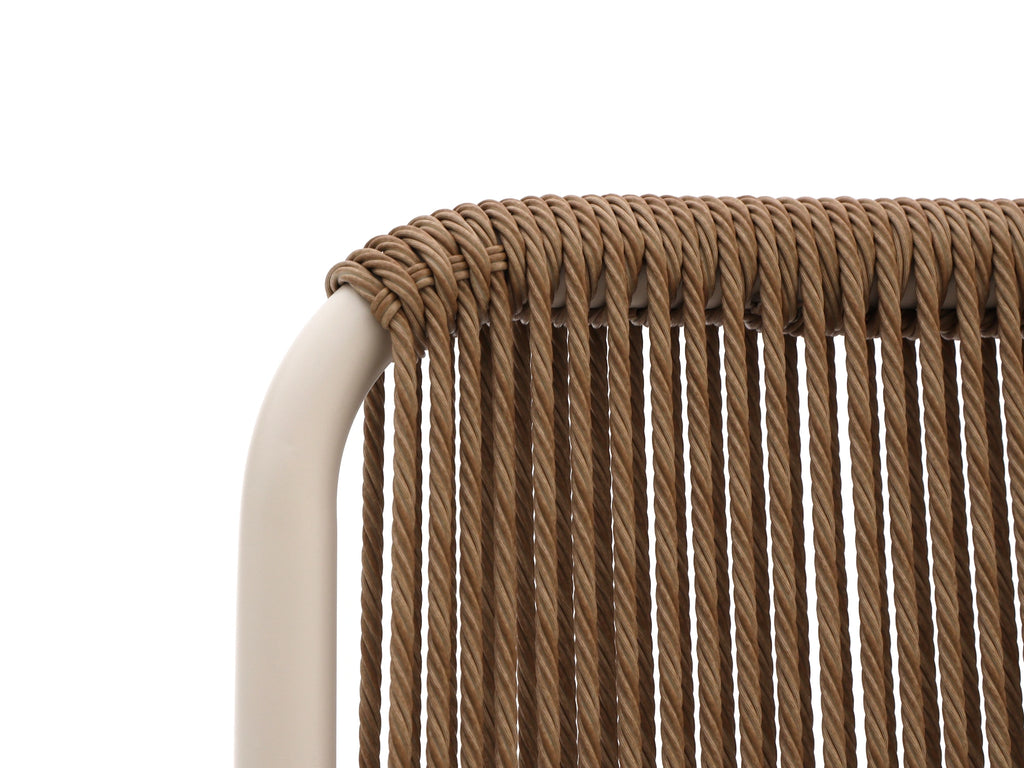 Close-up of rope weave and cushion fabric – Chelsea outdoor set