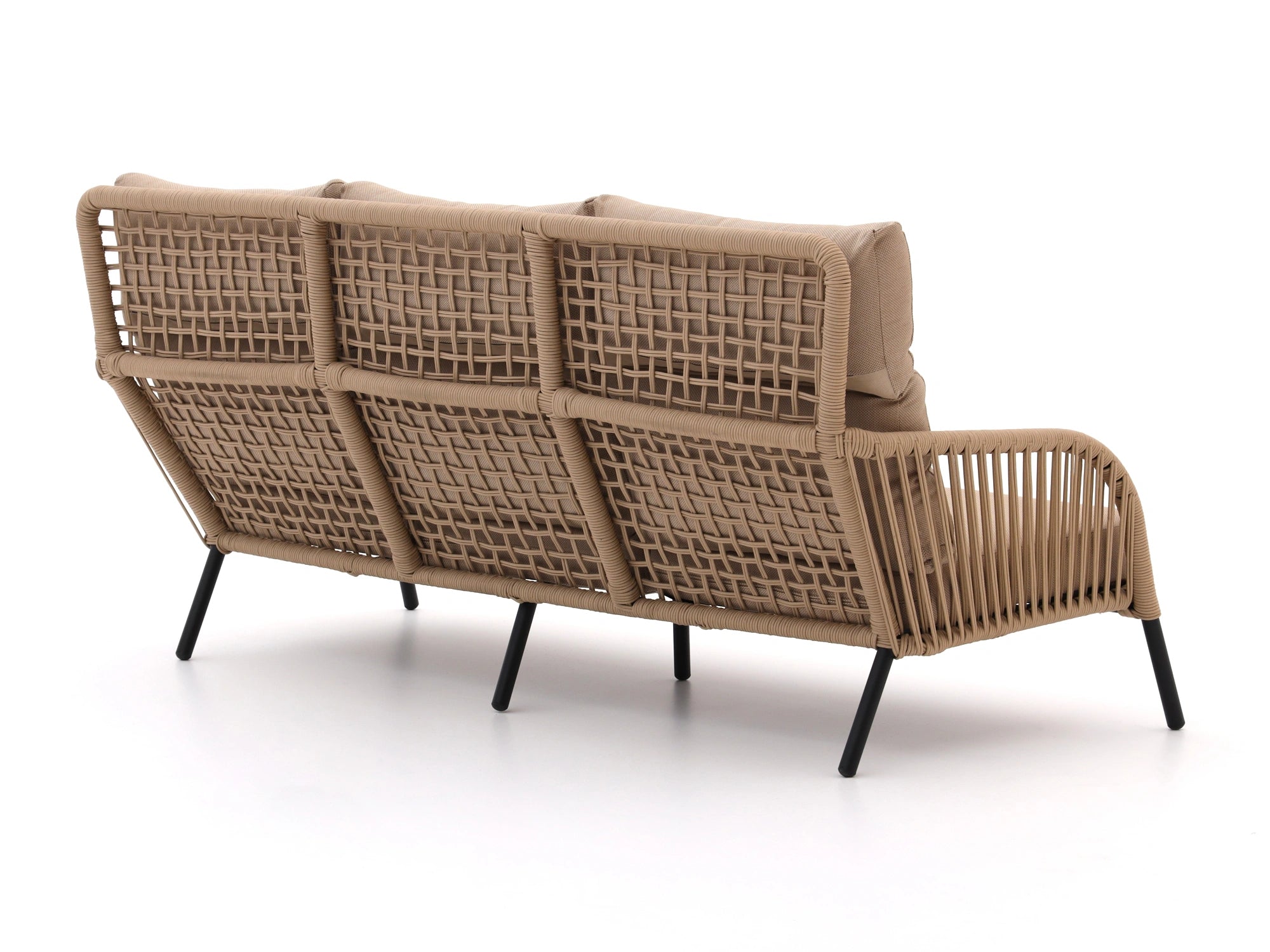 Chelsea 3-seater rope sofa back weave detail