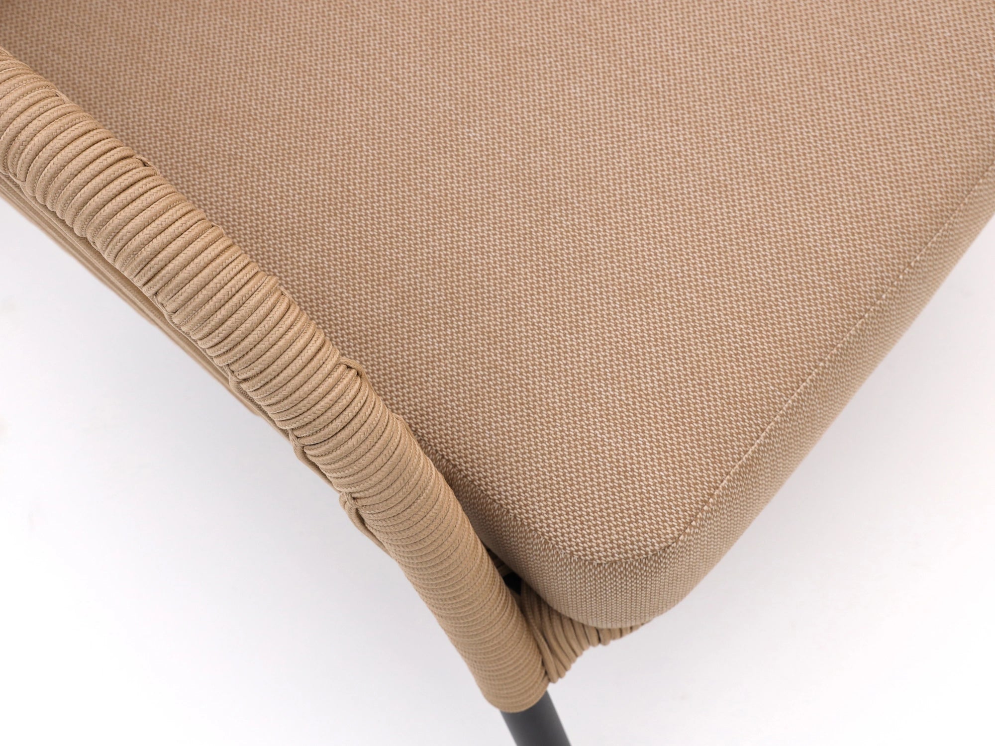 Chelsea 3-seater rope sofa back weave detail