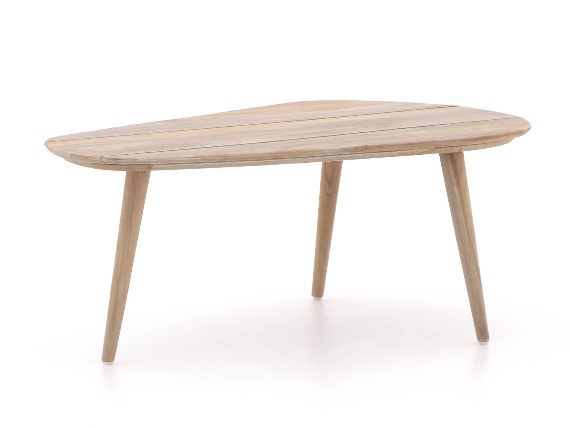 Small teak wood table from Mayfair twin table set – organic grain outdoor table