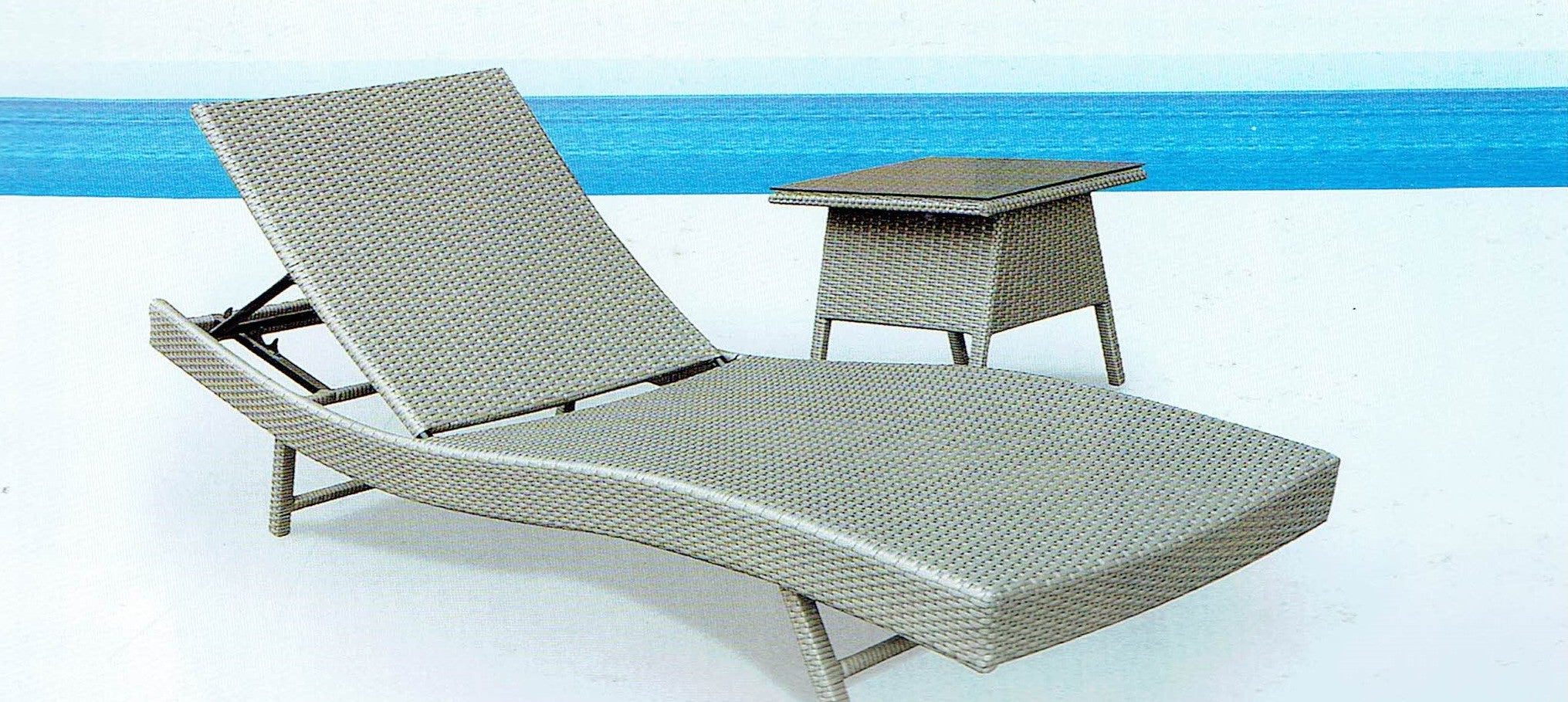 Alary Sun Lounger - Wicker World