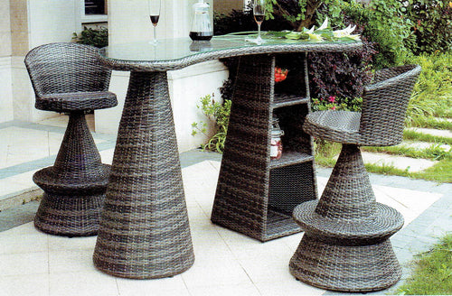 Asher Bar Dining Set With Storage