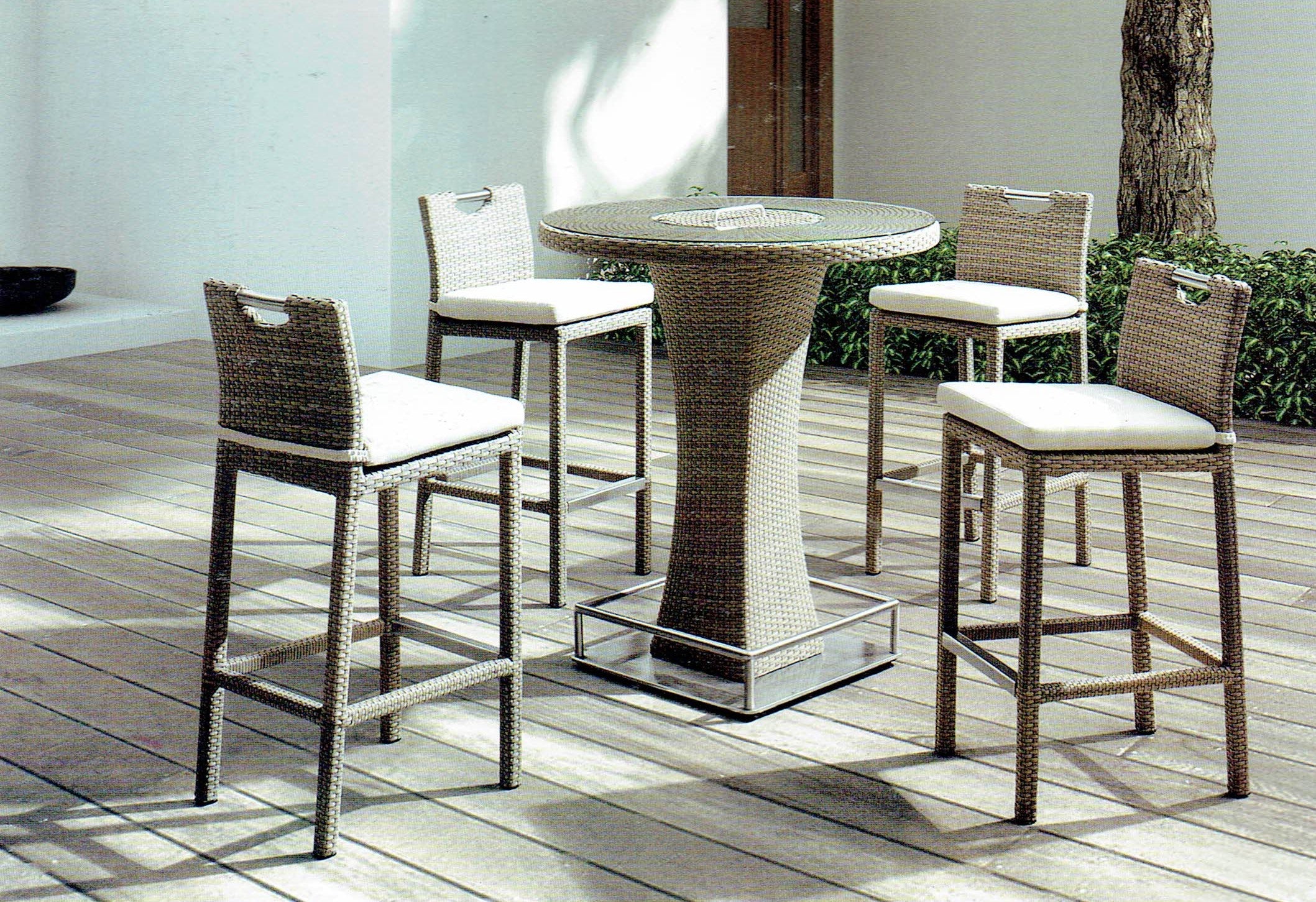 Amell Bar Dining Set - OUTDOOR STUDIO